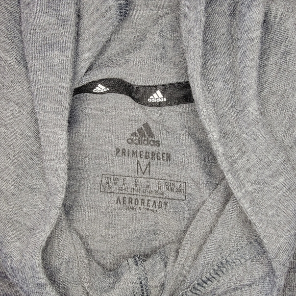 Adidas hooded sleeve Activewear top size Medium - Picture 3 of 5
